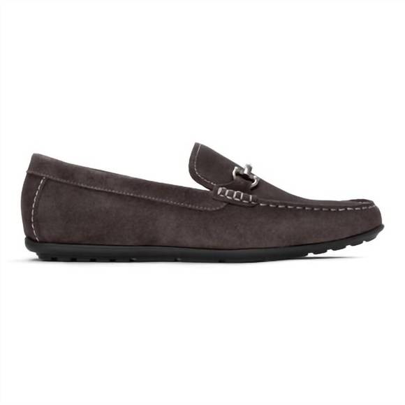 NEW VIONIC men's mercer mason loafer in dark grey - Picture 2 of 5